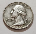 1962-D Washington Quarter • 90% Silver • Circulated • X96