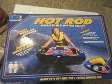 Hot Rod Inflatable Boating Towable Tube for 1-2 Riders New