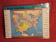 Educational Game Geosafari "Map Set 1" Cards Complete Set Of 10 Cards Geography