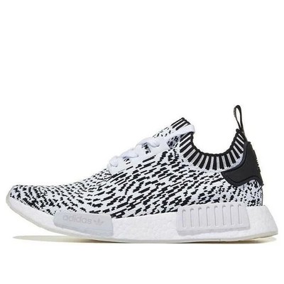 Adidas NMD_R1 PK White White Black  Primeknit Running BZ0219(D)(433) Men's Shoes