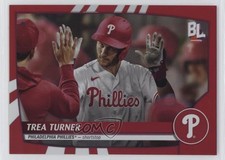 2023 Topps Big League Super Rare Red Foil Trea Turner #294 0q3