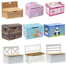 Cassapanca per bambini mobili giocattolo banco Toy Box 