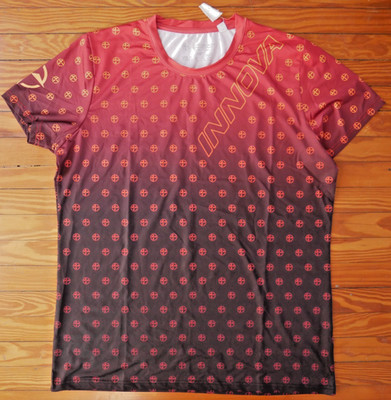 Innova Disc Golf Jersey Shirt Womens XL T Shirt Tee Cheetah Ultra Lite Red NEW