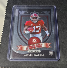 Panini 2021 Prizm Draft Picks Crusade Jaylen Waddle Rookie #169 Silver Alabama