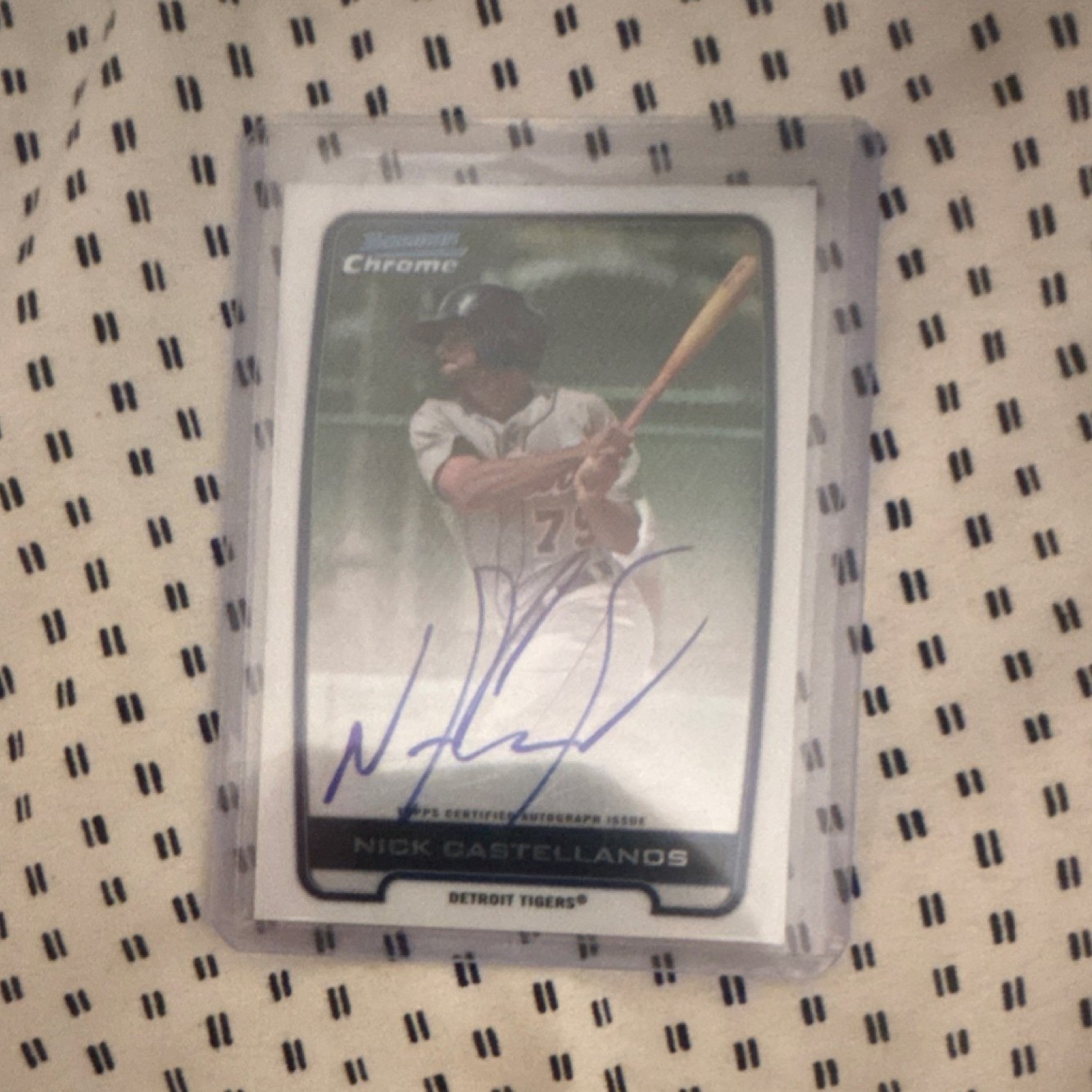 Bowman 2012 Chrome Prospects Auto Nick Castellanos Tigers #BCA-NC