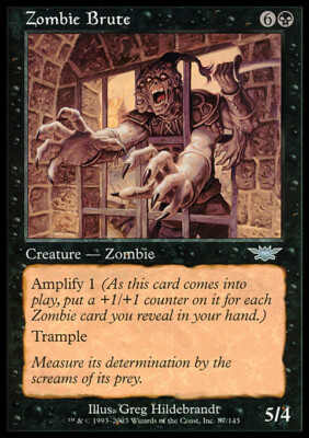 MTG Magic the Gathering Zombie Brute (87/145) Legions LP