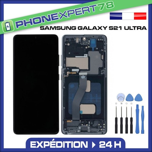 ECRAN COMPATIBLE SUR CHASSIS SAMSUNG GALAXY S10 S20 S21 S22 PLUS ULTRA + COLLE - Photo 9/10