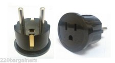 American To European Type E Plug Adapter Round Pin US USA to Europe EU 5MM
