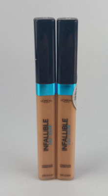 2 PACK L'OREAL INFALLIBLE PRO-GLOW CONCEALER 05 SAND BEIGE
