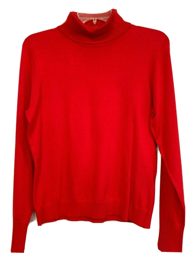 August Silk Knits Stretch Turtleneck 