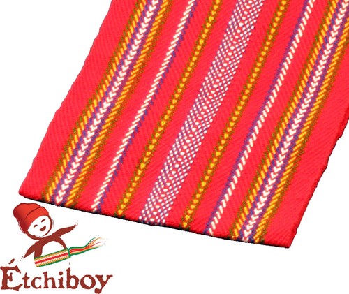 Metis Sash Etchiboy Ceinture Fléchée Québec Alpaca Large Grande - Picture 2 of 3