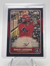 DARIO LAVERDE 2025 ONYX VINTAGE ON CARD AUTOGRAPH BLACK /10 ANGELS PROSPECT