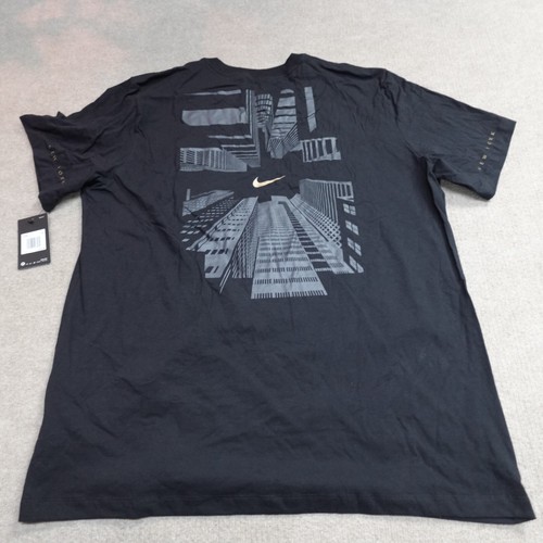 Nike T-shirt 2XL Black NYC Double Sided NEW - 第 1/12 張圖片