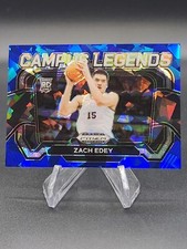 2024-25 ZACH EDEY PANINI PRIZM DRAFT PICKS BLUE CRACKED ICE CAMPUS LEGENDS /99