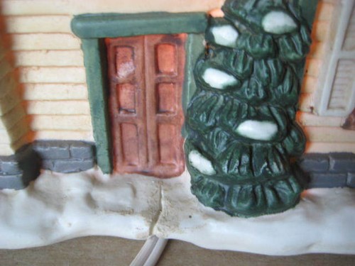 Village Square Lighted "Victorian House" Mervyn's 1995 Christmas Collectible Hou - Picture 11 of 12