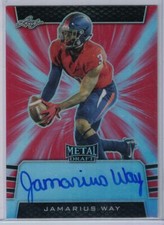 2019 LEAF METAL DRAFT PRISMATIC RED #BAJW1 JAMARIUS WAY #5/5