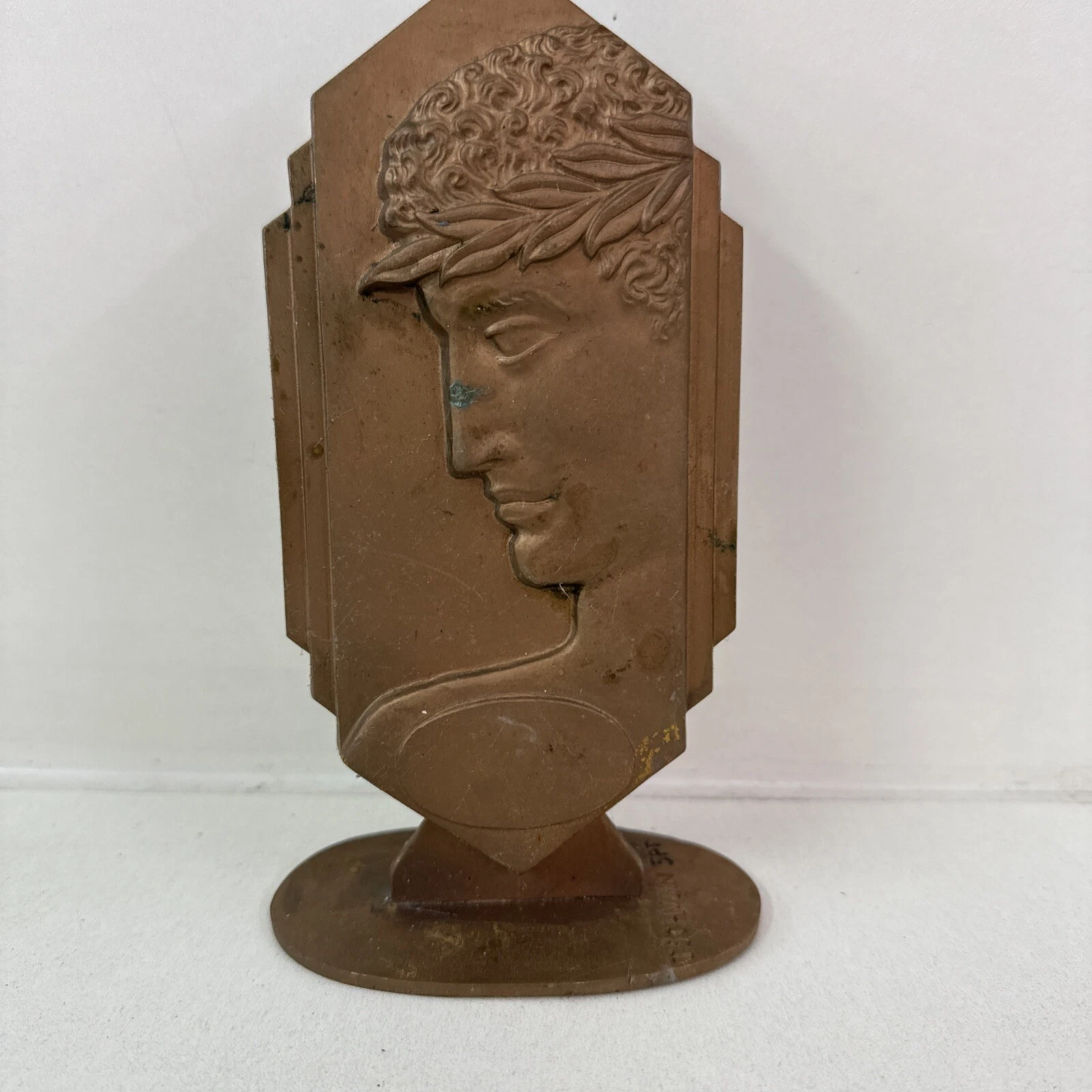 Médaille Plaque Présentoir César ? Graveur Tschudin spt À Identifier