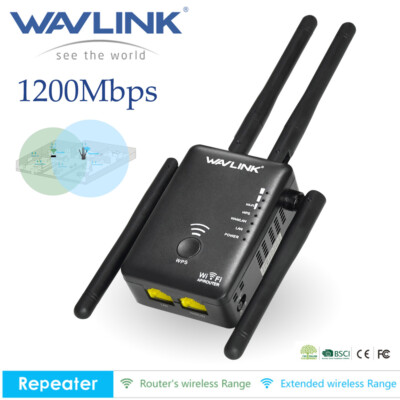 1200 Mbps WiFi Router Extender Repeater Wireless Verstärker Router Signal Booste