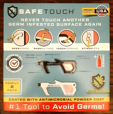 GENUINE 2 Pack  Safetouch Keypad Button Pusher, Bottle, Door Opener MADE IN USA