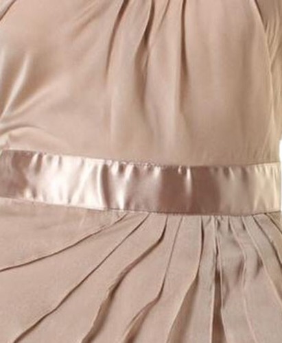 Adrianna Papell One Shoulder Ruched Tiered Chiffon Cocktail Dress Doe 8 or 12 - Picture 3 of 3