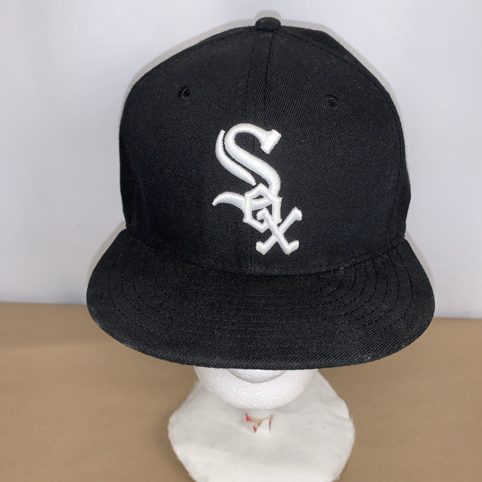 Chicago White Sox Hat Cap Black Fitted 7.5 Mens On Field Collection MLB