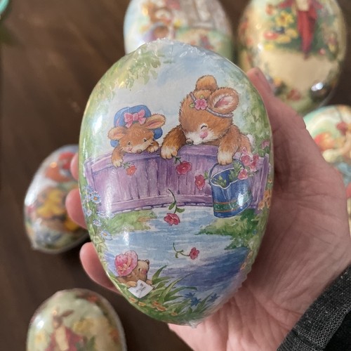 Easter Egg Paper Mache Refillable Candy Container SEALED NOS VTG (U Pick) - Picture 6 of 10