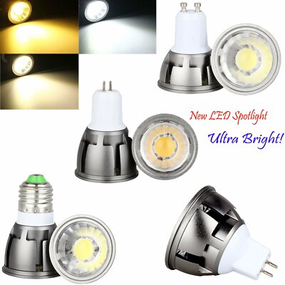 E26 E27 GU10 E14 Lamp 6W 9W 12W Ultra Bright Dimmable LED COB Spotlight Bulb RD E26 E27 GU10 E14 Lamp 6W 9W 12W Ultra Bright Dimmable LED COB Spotlight Bulb RD