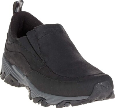 ❗️りーま❗️ Merrell Z5227* Men's Black Leather Coldpack Ice+ Moc WP Snow Boot