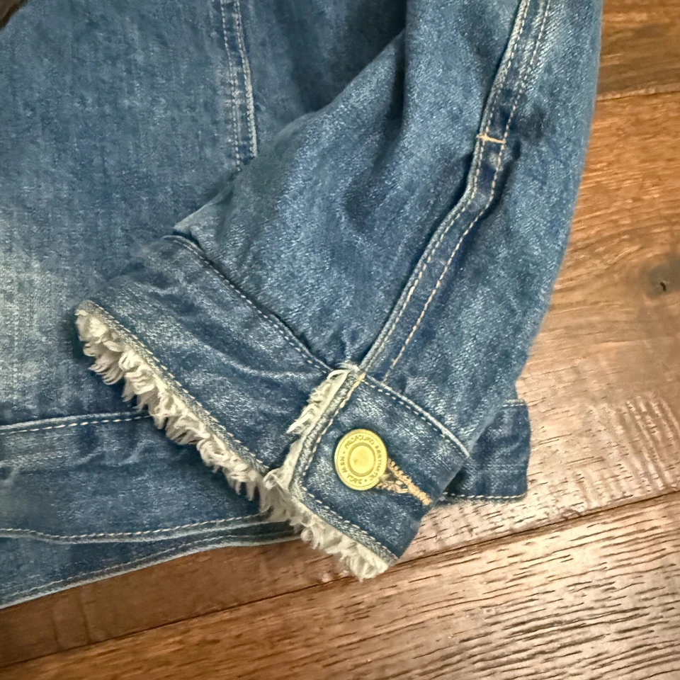 Profound Aesthetic Denim Painted Trucker Jacket Size XL - Image 4 of 4