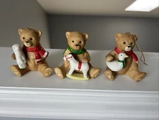 Porcelain Bears with Rocking Horse Duck And Rabbit Figurine by Revco Ornaments 3