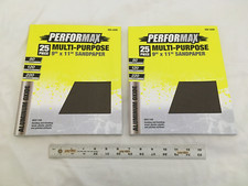 50 Performax Multi-Purpose 9" x 11" Sandpaper Sheets 80 120 220 grit 2 x 25pk 