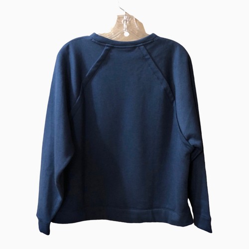Under Armour Damen Large Rival Fleece Crew Sweatshirt Crop Meliert Blau - Bild 2 von 6
