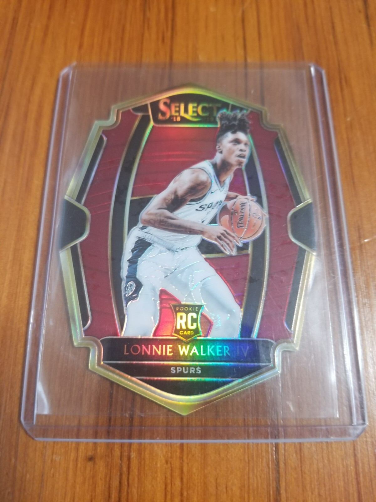 2018 Select Premier Level Red Prizm /175 Lonnie Walker IV #174 Rookie RC Lakers