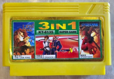 Vintage Video Game cartridge from 1990's for 8 bit consoles Famicom,Dendy,Pegas