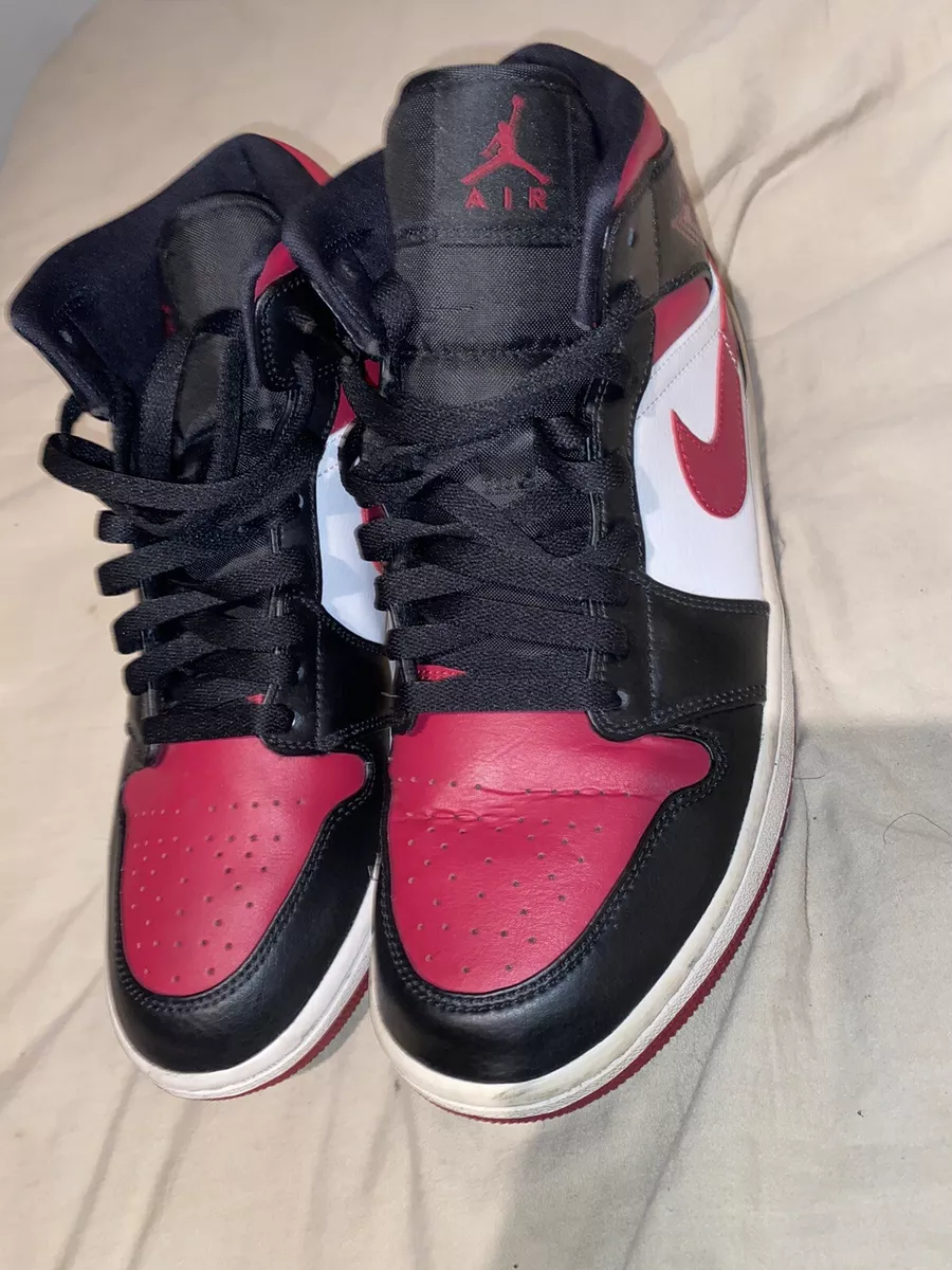 Size 9.5 Air Jordan 1 Mid Noble Red 2020. 554724 066 eBay