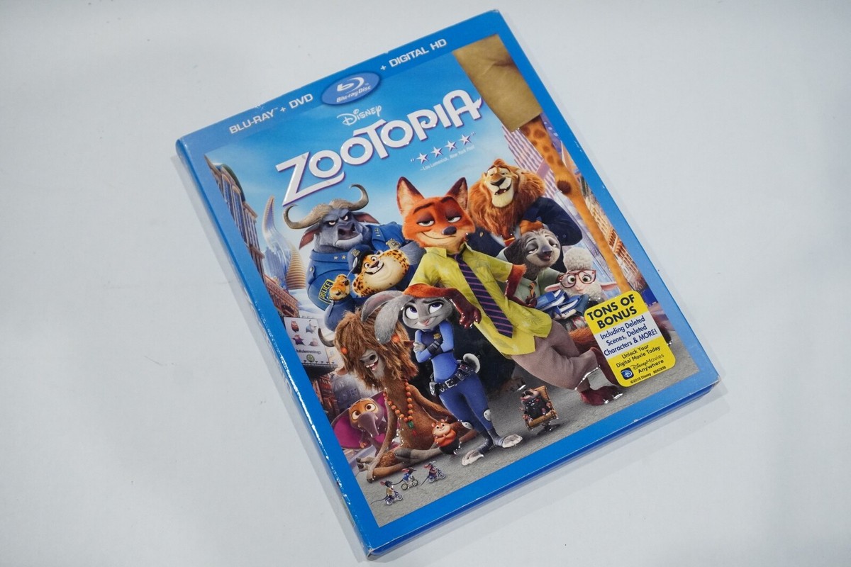 Disney Zootopia Blu-ray / DVD Combo Pack Kids Cartoon Movie