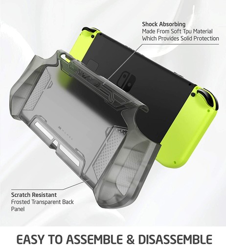 Para Nintendo Switch Console Joy-Con Controller, Genuine Grip Dockable Cover Case - Imagen 42 de 49