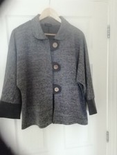 Italian Designer Jacket In Grey Loose Fit