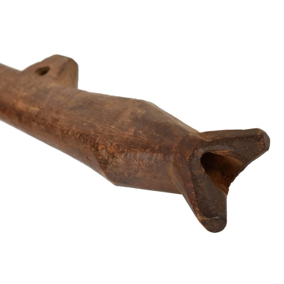 Flauta de madera Bamana Malí Foto 2 de 3