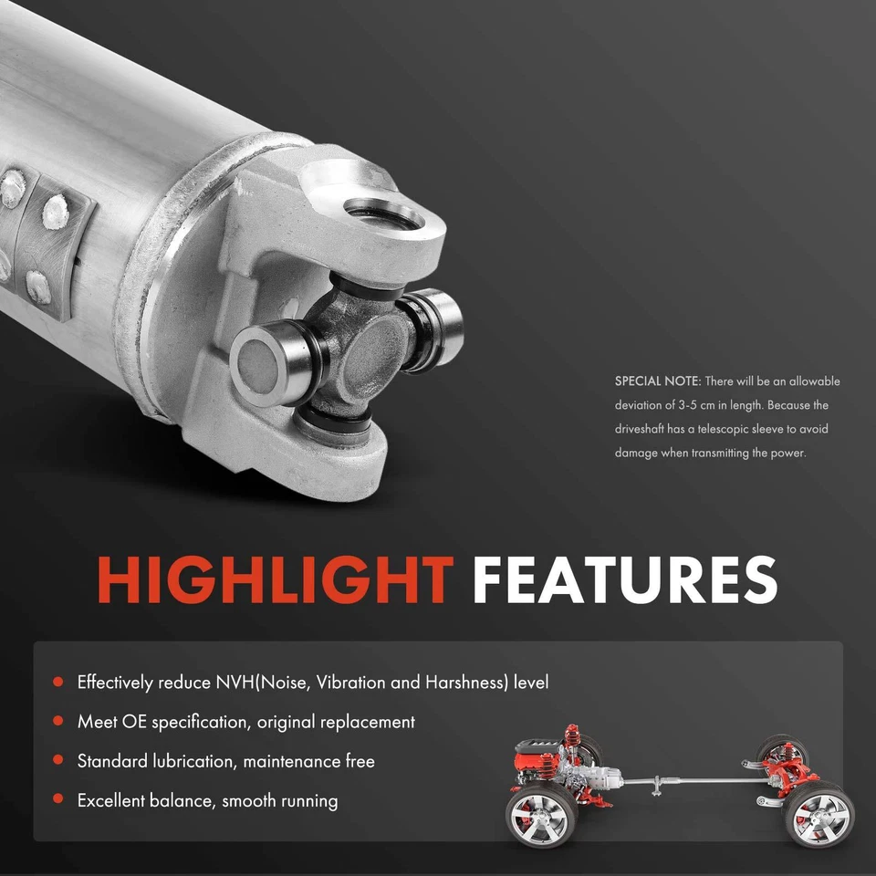 Conjunto de eje de transmisión trasero para Chevrolet Suburban 1500 GMC Yukon XL 1500 Foto 4 de 4