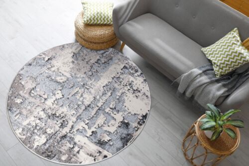 Luxury Round Modern Area Rug Living Room Bedroom Hallway Carpet Floor Mat Runner - Picture 84 of 97