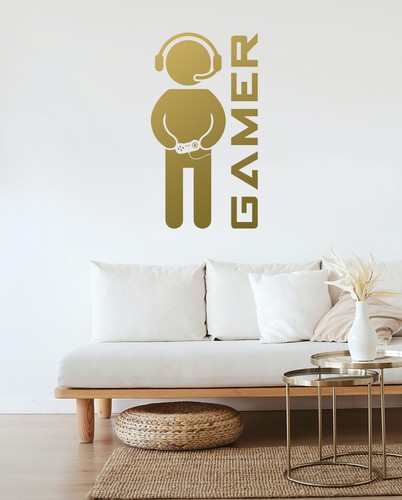 Computer Gamer – Gaming Kids Bedroom PC Xbox PS Wall Art Vinyl Decal Sticker - Picture 4 of 126