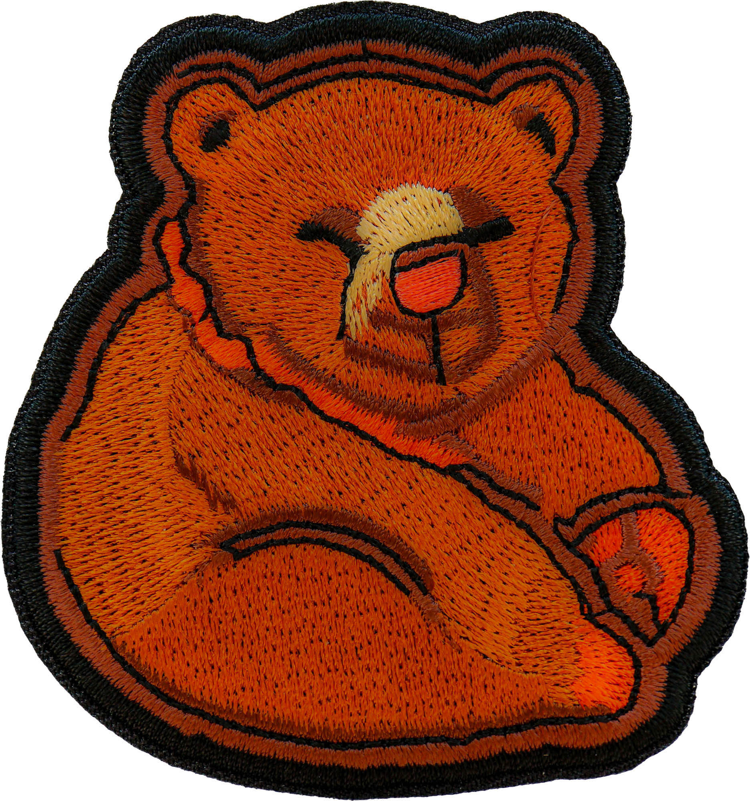 Funny Bear Iron on Patch - 3x3 inch - P7319