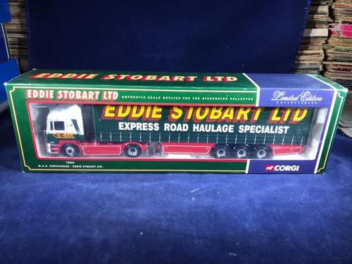 L-6 CORGI 1:50 SCALE DIE CAST TRUCK - 75804 MAN CURTAINSIDE - EDDIE STOBART LTD  - 第 1/7 張圖片