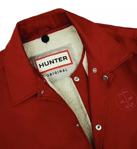 red hunter jacket