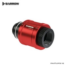 Barrow G1/4" Water Valve Drain Flat Push Type Male to Female TTLPFG V2 RED