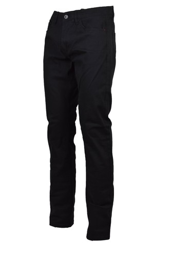 Pantaloni Jeans Uomo Slim Fit Elasticizzati 5 tasche Caldo Cotone Invernali neri - Foto 12 di 28