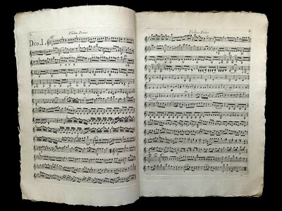ENLIGHTENEMENT ERA SHEET NOTES MUSIC - Six Duos for Two Violins by M. Moussini