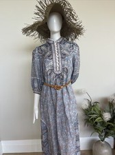 ZIMMERMANN Vitali  paisley-print Linen dress US 8 UK 12 AU 2 New