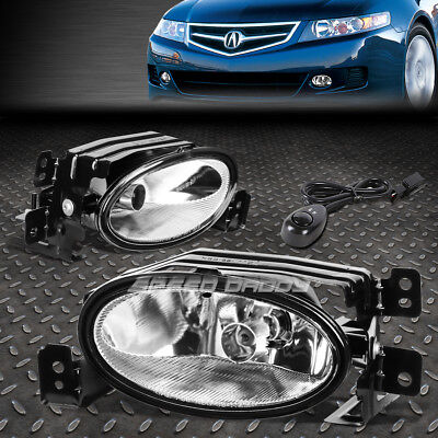 06-08 Acura TSX Driver /& Passenger Side Bumper Driving Fog Lights//Lamps Pair Set